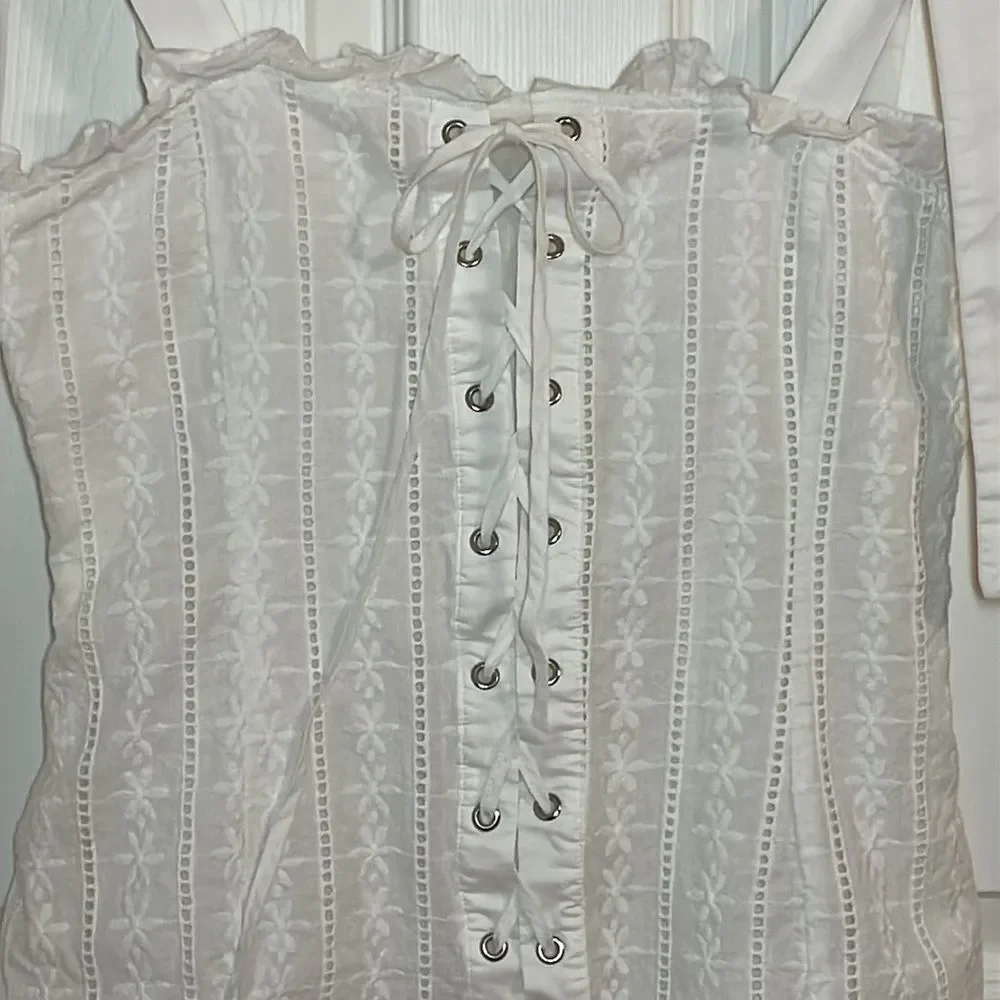 Shellsea White Dress, Sundress, beach, Large - Picture 3 of 10